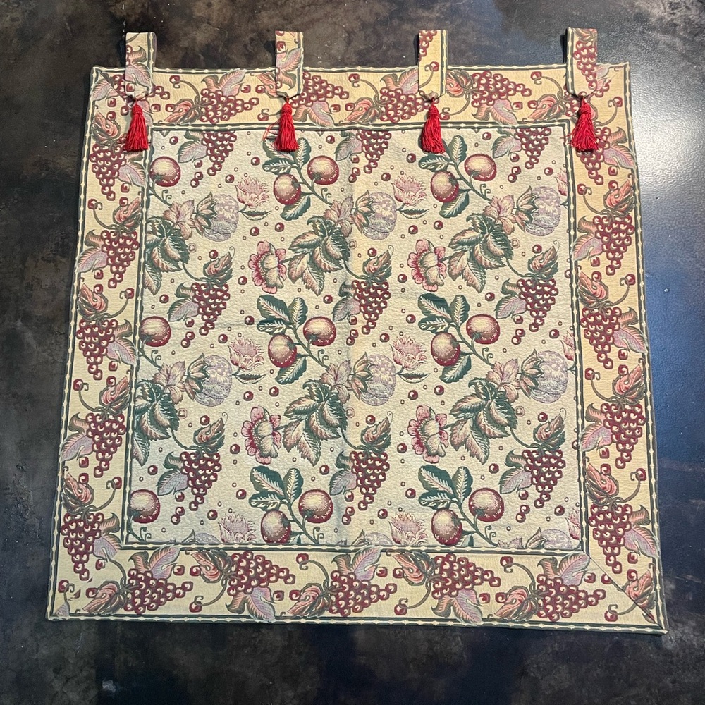 Floral and Fruit Tapestry Wall Hanging